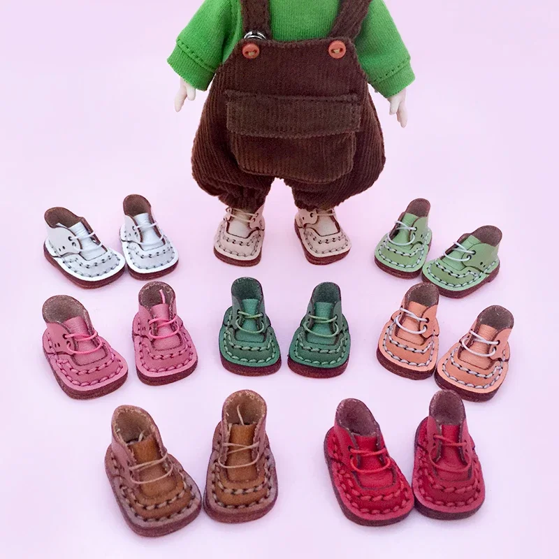 

ob11 baby shoes ymy plain body square shoes gsc clay human leather shoes 1/12 bjd doll shoes doll accessories