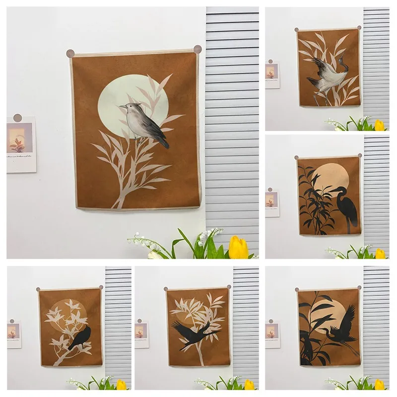 홈 장식 벽 태피스트리, 미적 방 장식, 보헤미안 액세서리, 월행잉 귀여운 패브릭, 가을 장식, 마크라메, 카와이, 북유럽 스타일