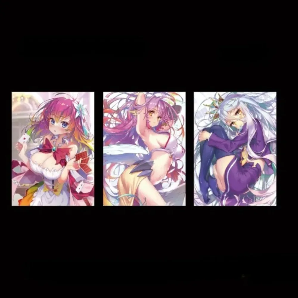 NO GAME NO LIFE Shiro Jibril DIY Homemade Flash Card Toys Hobbies Anime Game Peripheral Collection Christmas Present