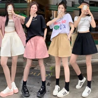 Plus Size Linen Shorts For Women Summer Shorts 2025 High Waist Wide Leg Loose Cargo Pants Women Korean Style Casual Shorts - Image 3