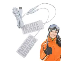 USB Heating Element Film Heater For Warm Feet Hand Warmer Electric Belts USB Heated Gloves Pad Winter Outdoor Hand Feet Warmer 1