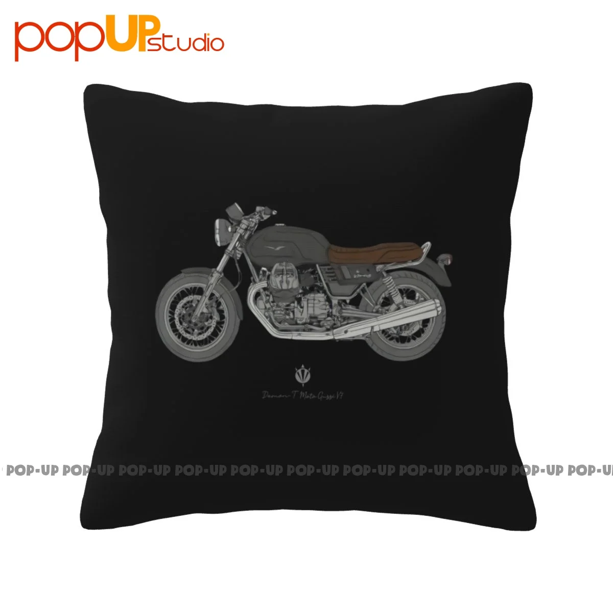 Soft Moto Guzzi V7 Federa Per Moto Fodera Per Cuscino Vintage Antiacaro