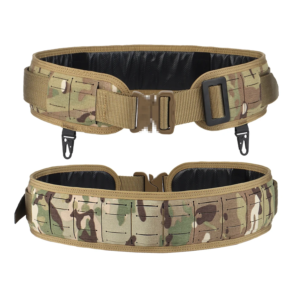 

Military Tactical Belt Quick Release Buckle Molle Hunting Combat Belt Airsoft Paintball Padded Girdle Men's Pilot Waist Belt