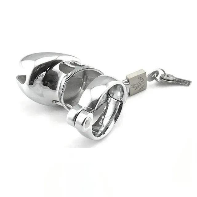 Metal Male Chastity Cage Device Set Small Penis Cage Lock Bondage Cock Ring Sex Toys For