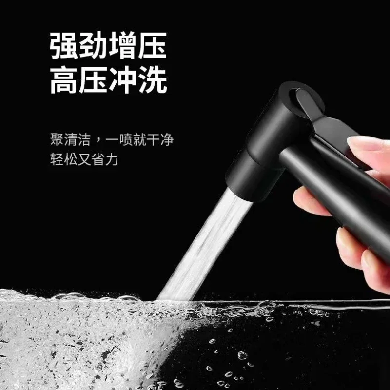 Handheld Bidet Spray Set 304 Stainless Steel Spray Gun, Self Cleaning Bathroom Handheld Shower Head for Toilet Sprayer with Hose 3