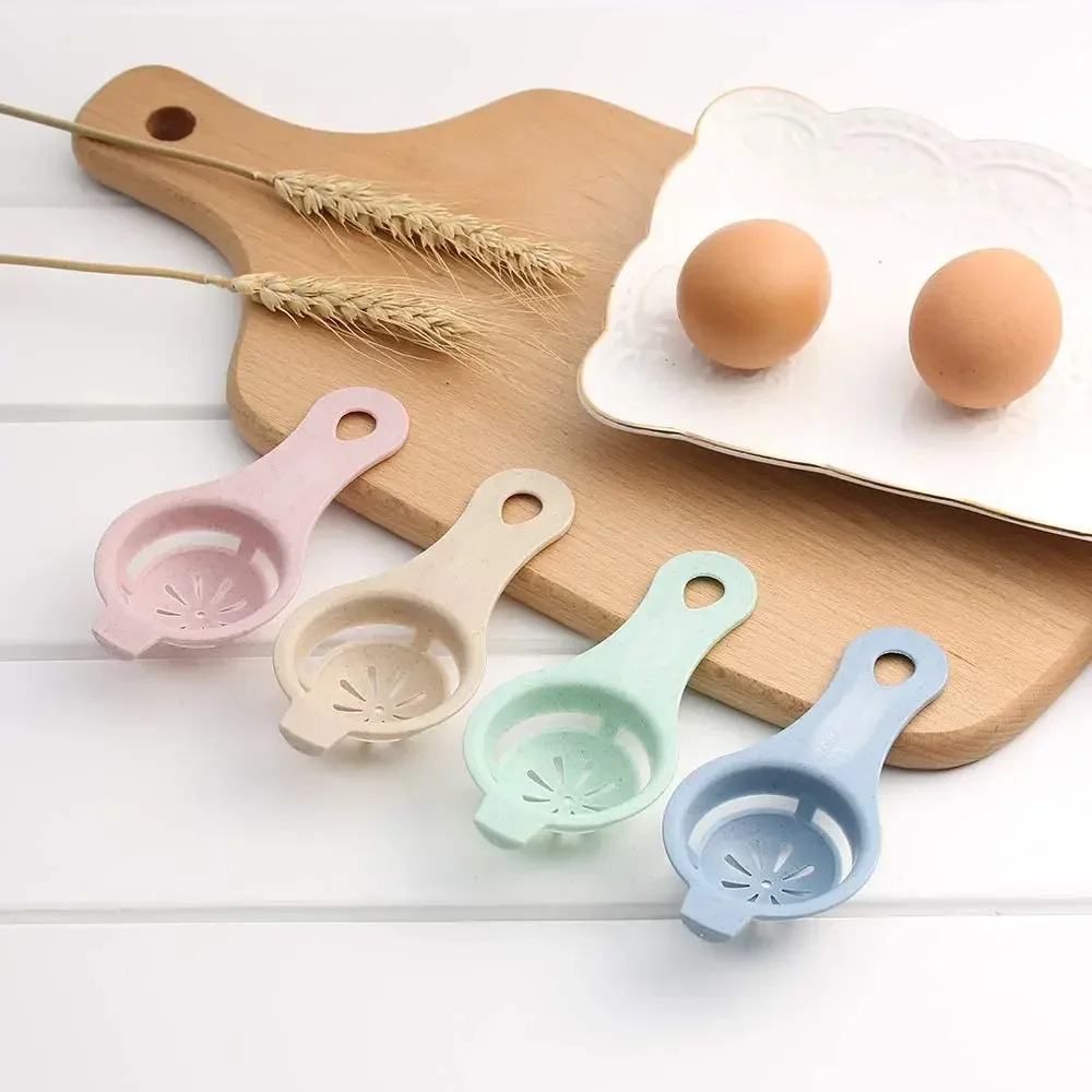 Egg Separator Egg Yolk Sieving Separates Eggs Wheat Straw Plastic Kitchen Tools