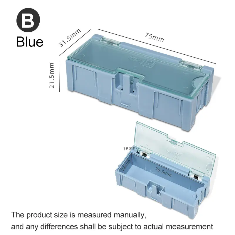 SMD Container SMT IC Electronic Component Mini Storage Box Jewelry Case Diy Practical for Small Component Jewelry Tool image 2