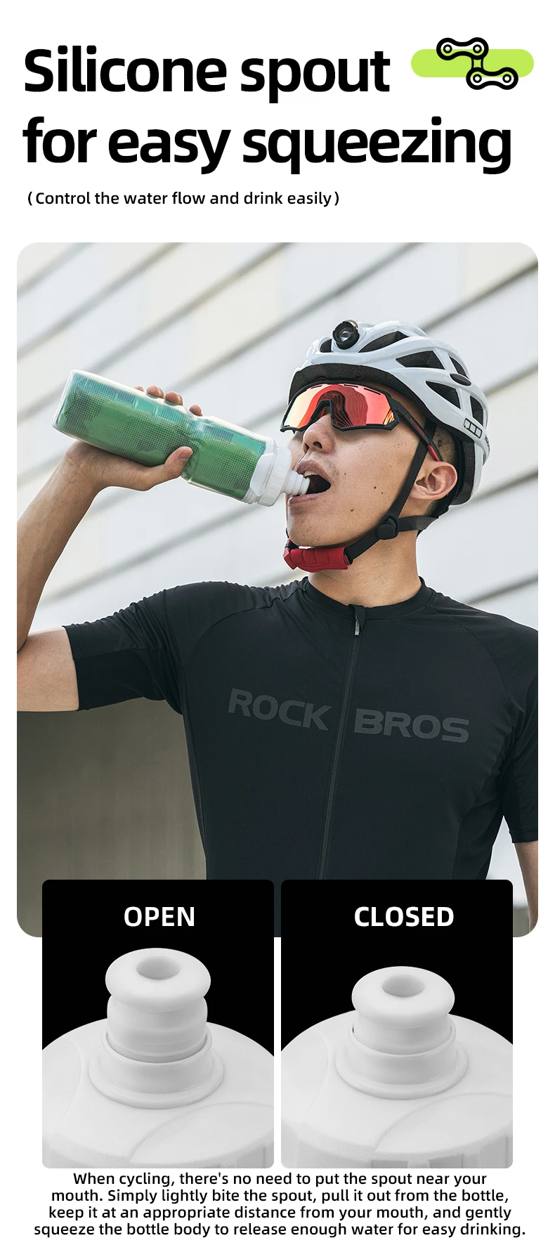 Bike Water Bottle 750ml PP5 Bicycle Insulated Water Bottle Outdoor Sports Fitnes