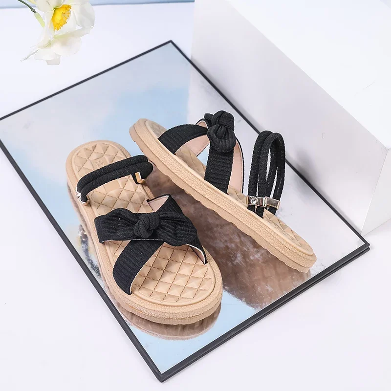 Girls Summer Open Toe Slippers Kids Slip On Shoes