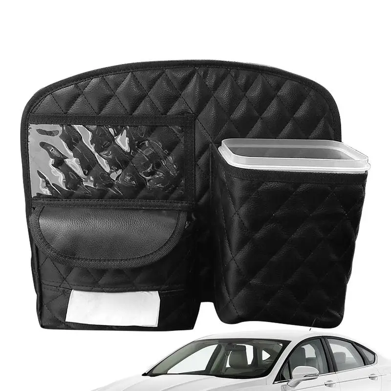 

Car Seat Back Organizer PU Leather Storage Bag Car Storage Organizer Tissue Box Travel Storage Bag Holder Auto Accessories