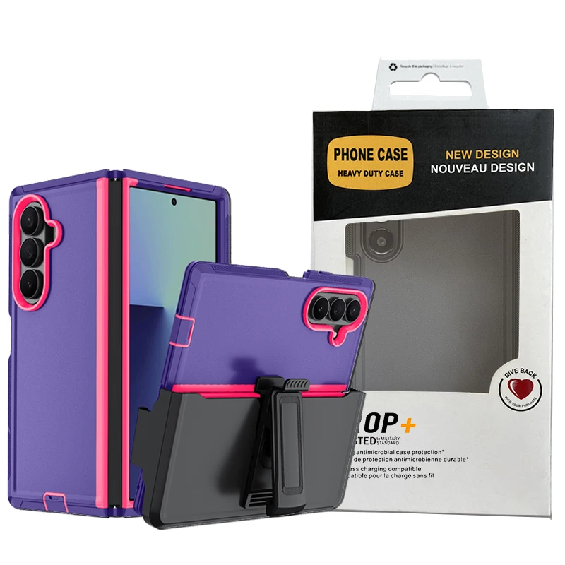 3-Schichtige Original-Qualität Ott-Box Robuste Defender Armor Hülle für Samsung Galaxy Z Fold 7 6 5 4 Verbesserte Stoßfeste Schutzhülle – Detail 4