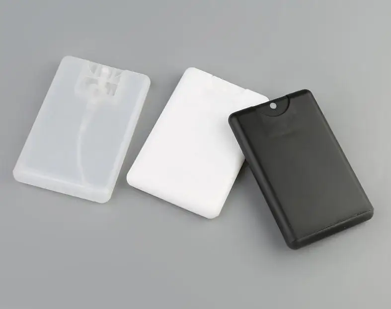 

2000pcs Fast shipping 20ml Plastic Credit Card Shape Pocket Perfume Bottle Women Cosmetic Container Small Spray Packaging SN3058