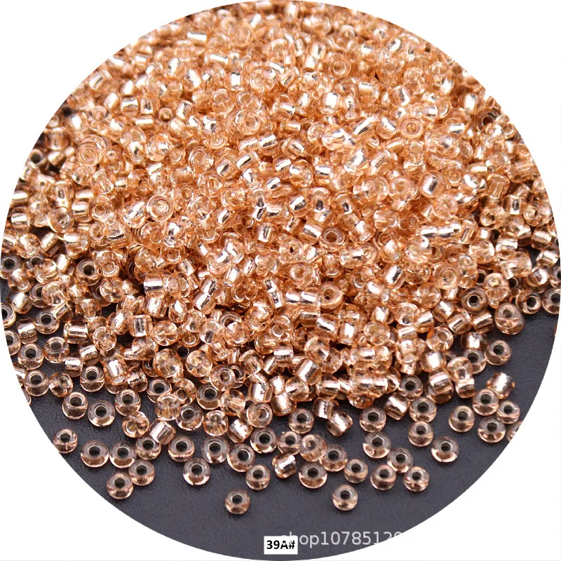 High-Quality Silver-Filled Glass Rice Beads for Jewelry & Clothing - Multiple Sizes Available