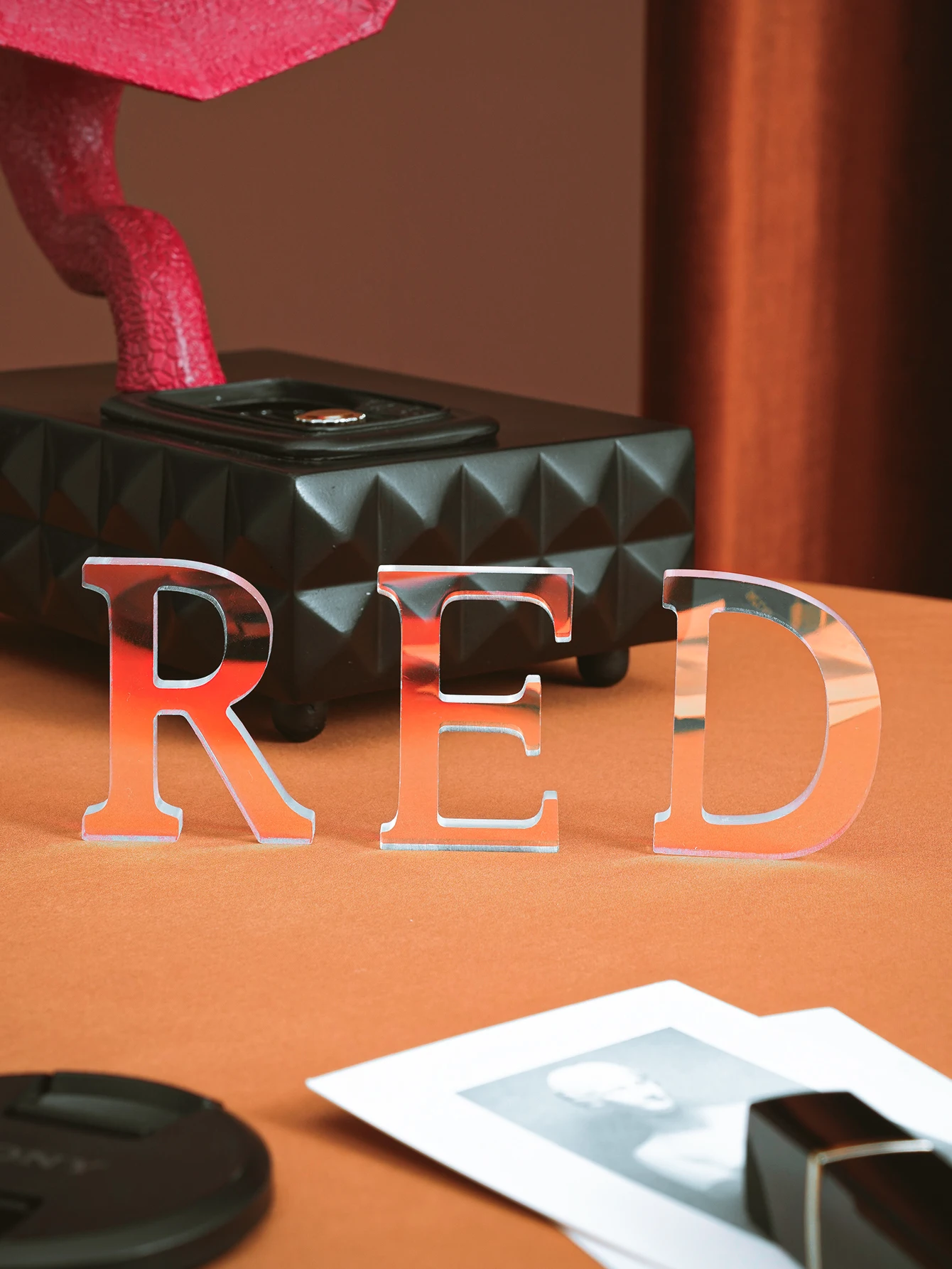 1 multi-color colorful acrylic English letter decoration, suitable for decorating the living room, bedroom, study