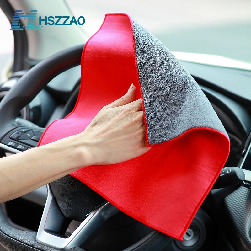 

Microfiber Towel Car Interior Dry Cleaning Rag For Car Washing Tools Auto Detailing Kitchen Towels Home Appliance Wash Supplies