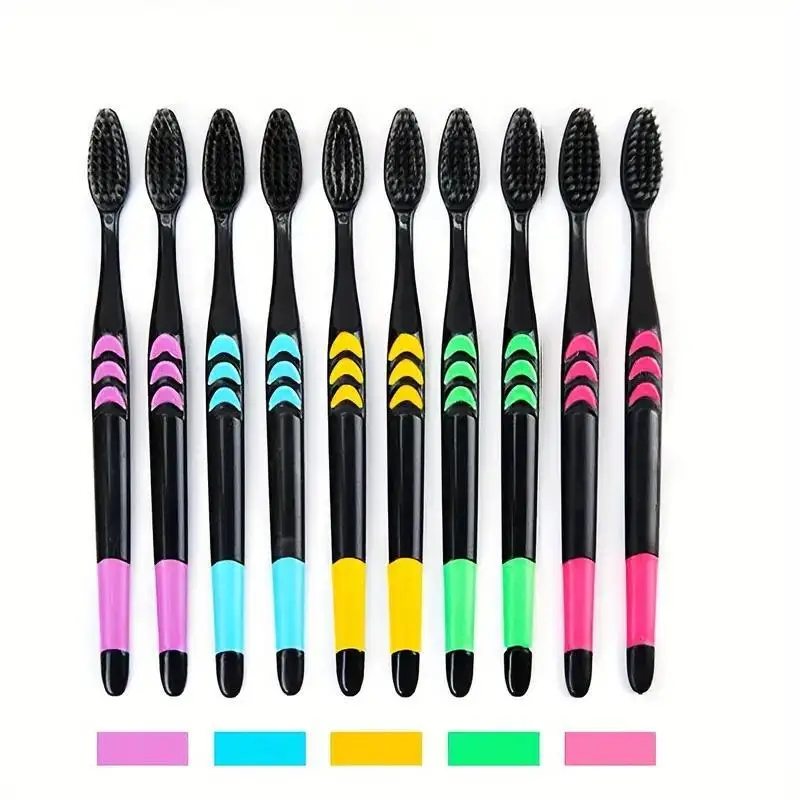 Charcoal Toothbrush for Adults at Home