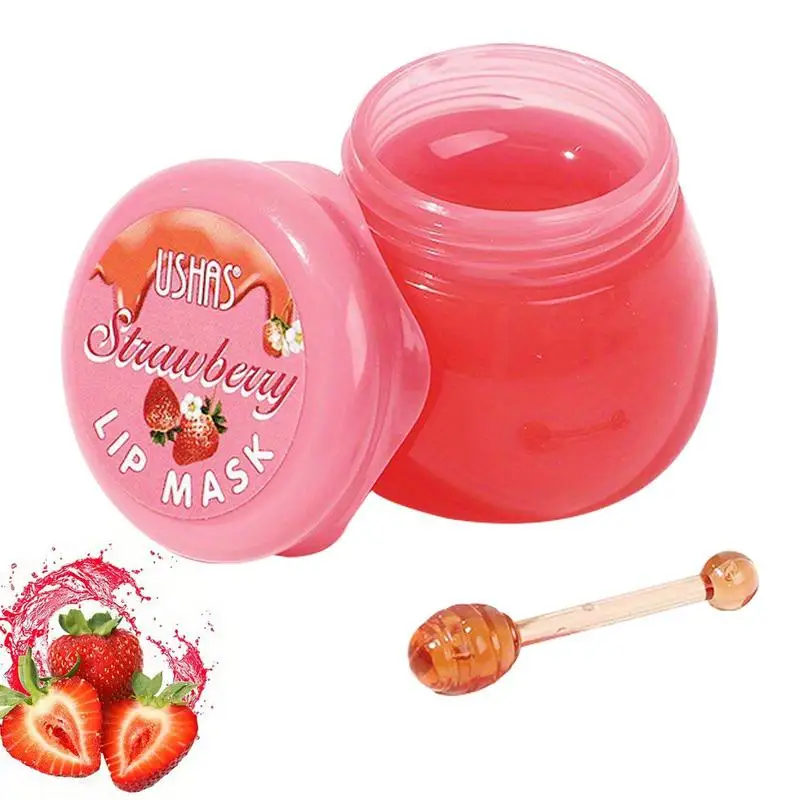 

Lip Plumper Masque Strawberry Flavor Lip Masque For Dry Cracked Lips Skincare Lip Oils Lip Balm Moisturizing Lip Care Masque