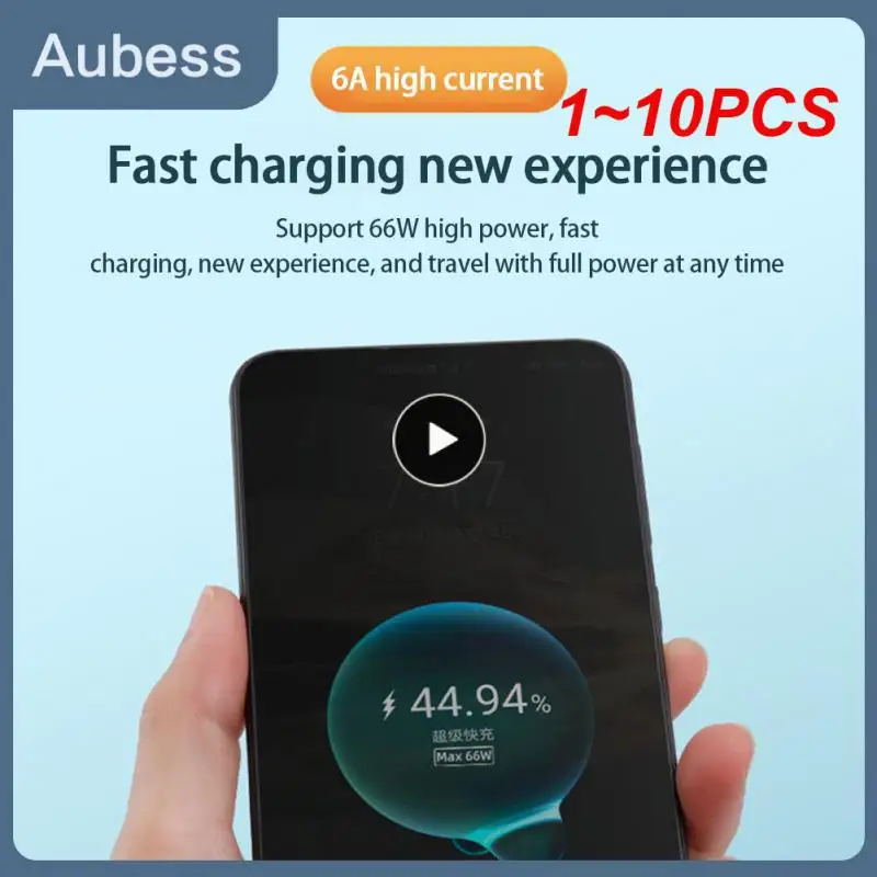1 ~ 10Pcs Mate 40 66W Super Charger 6A Supercharge Usb Fast Type C Cable Per Nova 7 Mate 20 30 40 P30 P40