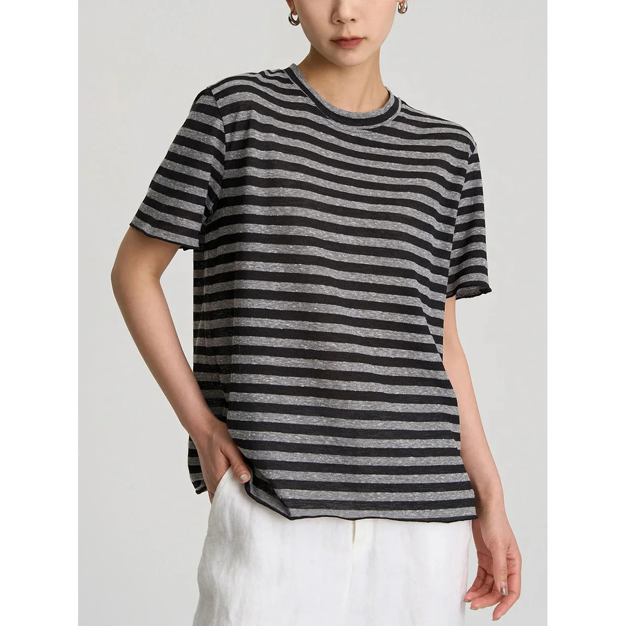 Black Stripes - Inspired By Taylor Swift - Sustainably Made Women’s Short Sleeve Tee main image 1