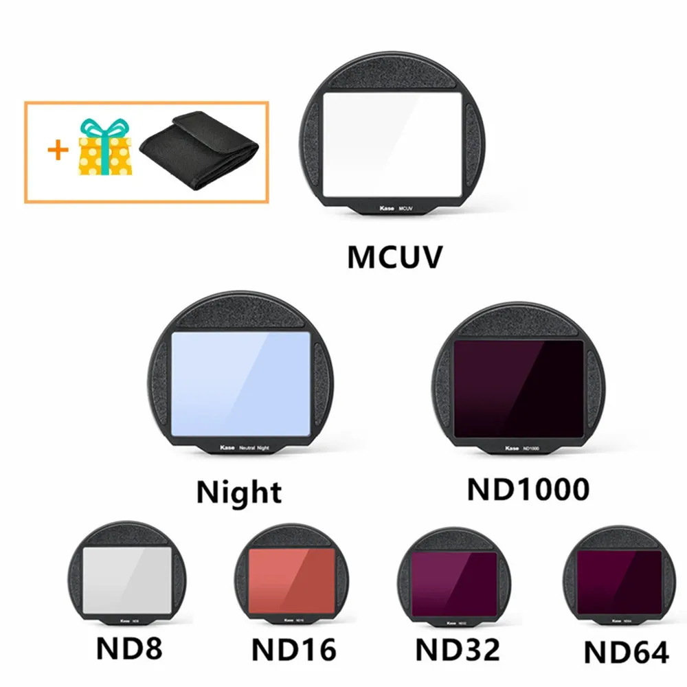 Filtro Notturno Cmos Mcuv Nd8/16/32/64/1000 Per Fuji Gfx 50R 50S 50Sii 100S 100 Ii