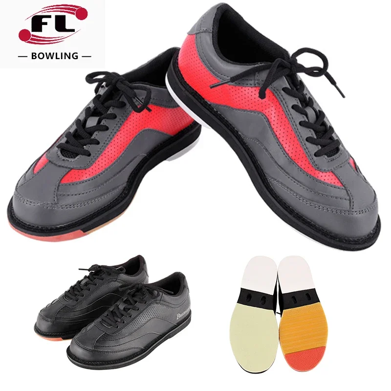 New Bowling Shoes Men Women Wear-resistant Breathable Sports Sneakers Lightweight Shoes Suitable Large Bowling Alley