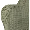 Hand Woven Resin Wicker Porch Swing with Chain 4