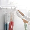 Reusable Dishwashing Gloves,PVC Waterproof Long Cuff and Flock Lining Household Cleaning Gloves 4