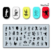 Disney Cartoon Cute Character Nail Stamp Cartoon Mix Nail Stamping Plate for Nail Art 4.72*2.36inch #122 1