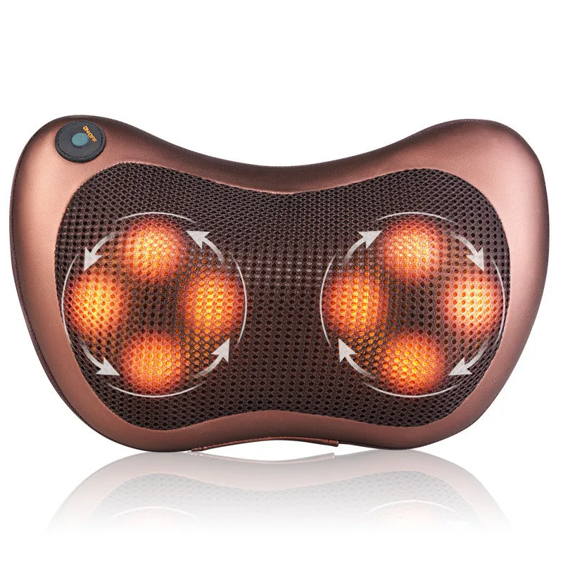 Neck Massager Electric Massager Body Massage Pillow Cervical Massage Pillow Back and Neck Massager Sleeping Massage Pillow Car массажная подушка с подогревом xiaomi 8h hot compression massage sleeping pillow zd2 pro