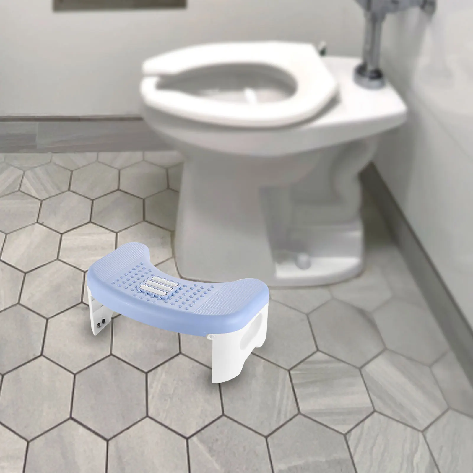 Bathroom Squat Potty Collapsible Toilet Stool Child Chair Foot Seat Rest Aid Helper Anti-slip Heightened Tool Travel Portable