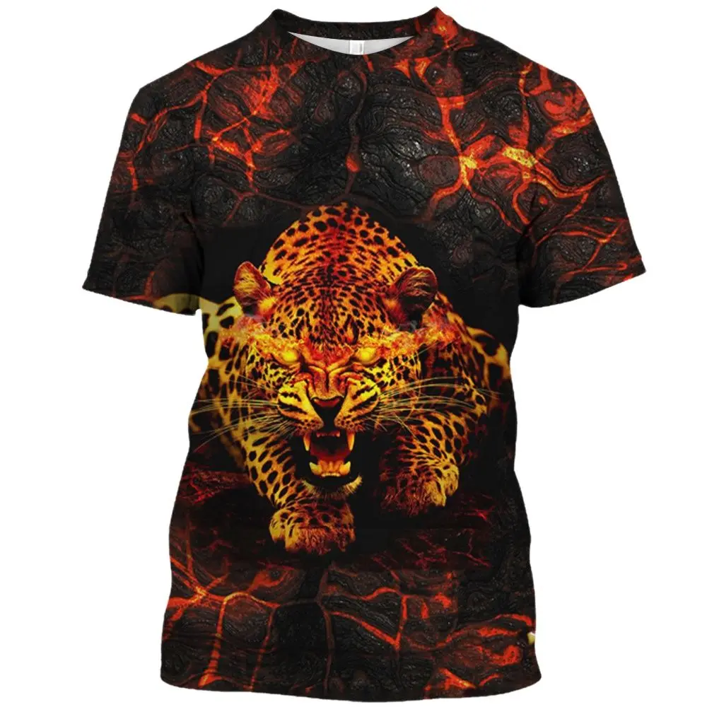

2023 3D Science Fiction Animal Pattern Street Trending Products T Shirt For Men Fashion Style Comfortable Crew Neck Short Sleeve
