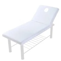 Drap de lit de massage professionnel avec trou, housse de lit de spa respirante pour salon de beauté, housse de lit ajustée élastique pour physiothérapie 2