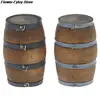 1:12 Scale Mini Dollhouse Wooden Red Wine Barrel Miniature Beer Barrel Beer Cask Beer Keg for Dolls House Decoration Accessories 5