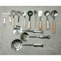 Doll House Mini Kitchen Toy Small Spatula, Spoon, Shovel Miniature Food Play Scene Miniature Furniture Model Accessories 1