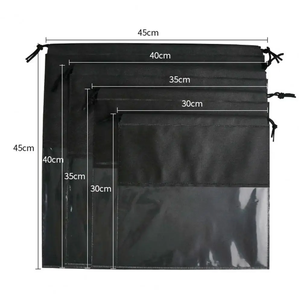 Handbag Storage Pouch Practical Moistureproof Storage Bag Dustproof Drawstring Non Woven Fabric Clothes Storage Bag For Home 6
