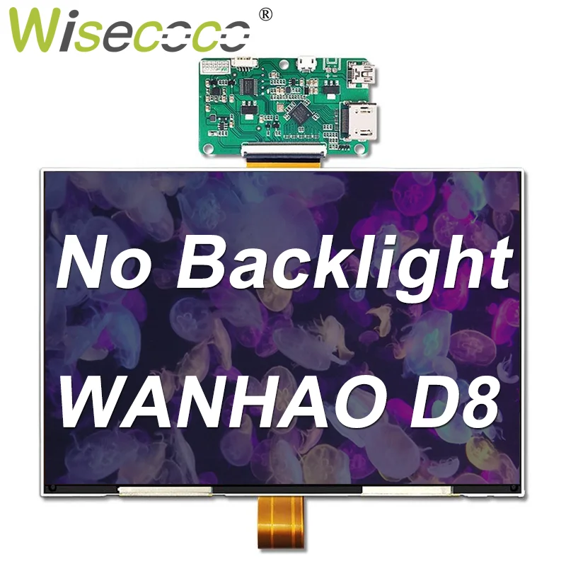 Wanhao Módulo de Tela Lcd d8 Anycubic Photon x Uniz Slash Impressora 3d 8.9 2k Display Lcd