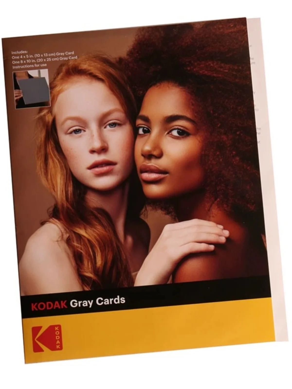 Kodak R-27 Gray Card Camera Photography White Balance correction card 18% neutral gray scale