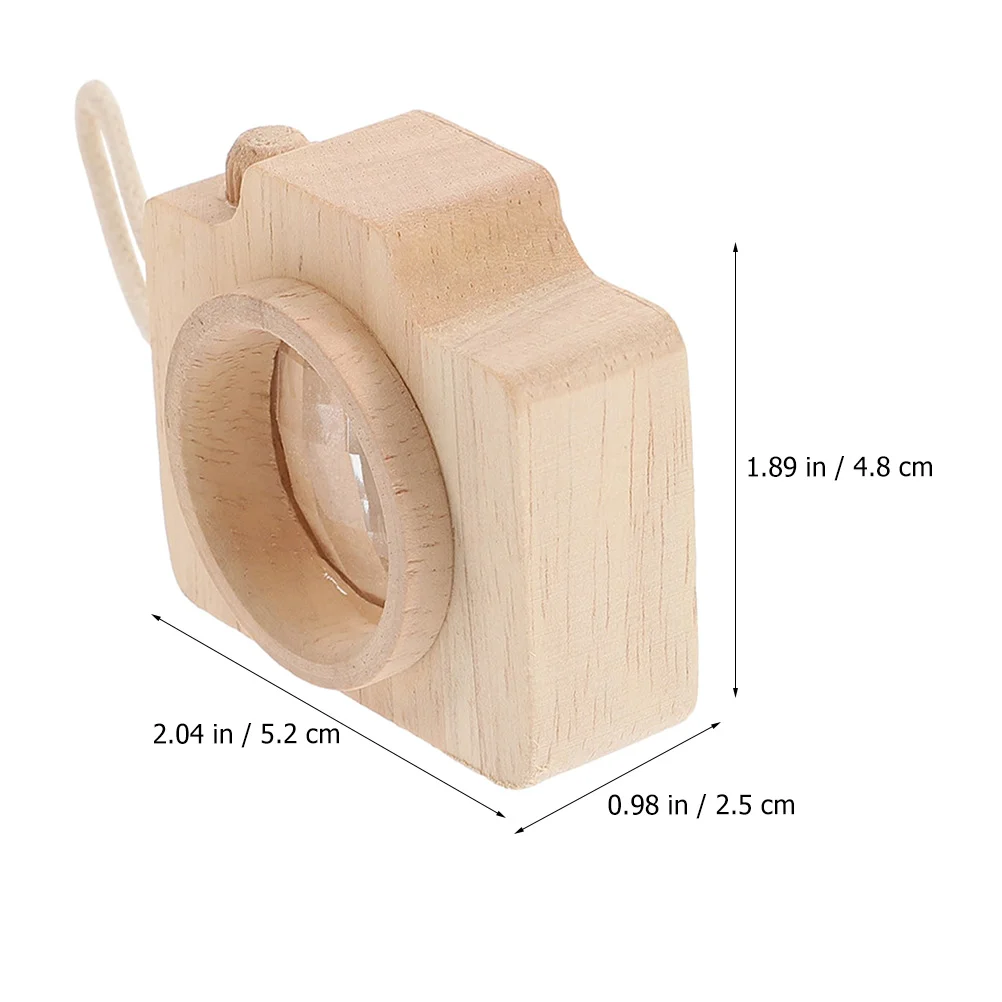 2 Pcs Kids Cameras Children's Kaleidoscope Toy Kalidescopes Mini Toys for Party Favors Decorative Wooden