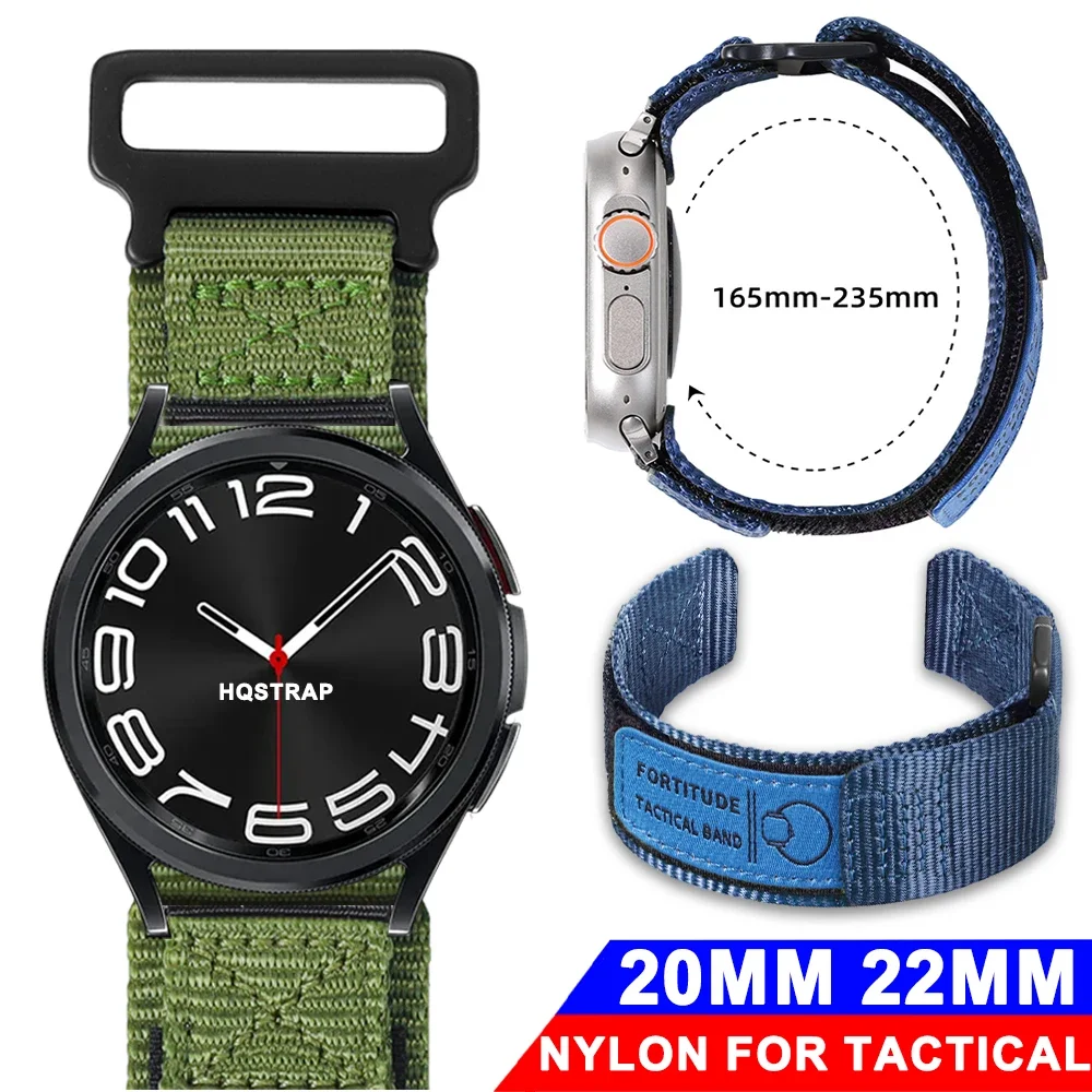 

Ремешок нейлоновый для тактических часов, Универсальный сменный браслет для мужчин и женщин, аксессуары для наручных часов, 20 мм 22 мм