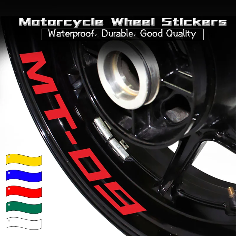 2024 Newlest Motorcycle Reflective Decoration Decals For MT-09 MT-07 FZ-07 Wheel Waterproof Anti-scratch Stickers mt09 mt07 fz07