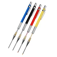 30mm Deep Hole Long Nib Mechanical Pencil Set Solid Carpenter Woodworking Tools 2.0mm 12 Colors Refill Construction Tools 6