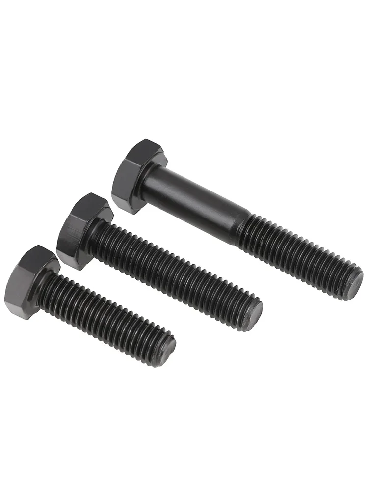 M5 M6 M8 M10 Black External Hexagon Outside Hex Head Cap Screws Bolt High Tensile Grade 12.9 Steel DIN933 Length 8~180mm 1~10pcs hexagon head screw