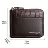 Leather Men’s Wallet Luxury Mens Purse Male Zipper Card Holders with Coin Pocket Rfid Wallets Gifts for Men Money Bag 6