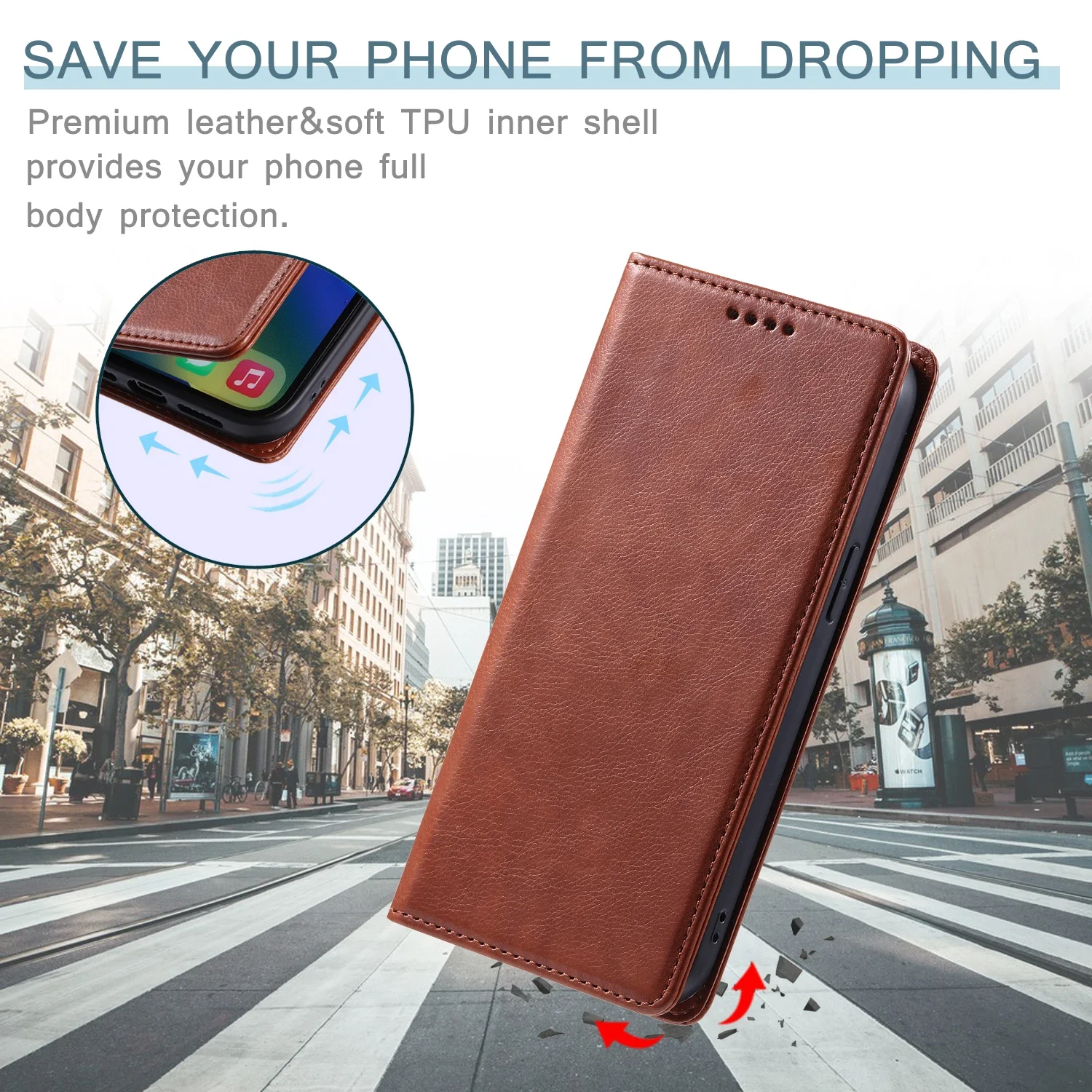 

Magnetic Wallet Case For Samsung Galaxy S10 Plus S20 S21 FE S22 S23 S24 Ultra Holder Card Slots Leather Flip Stand Phone Cover