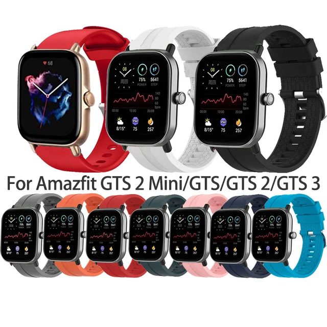 Silicone Strap For Huami Amazfit GTS 4 2 Mini 2E Bip U 3 Pro Band 20mm Correa  For Amazfit GTS2 GTS4 Mini Bracelet Watchband Belt - AliExpress