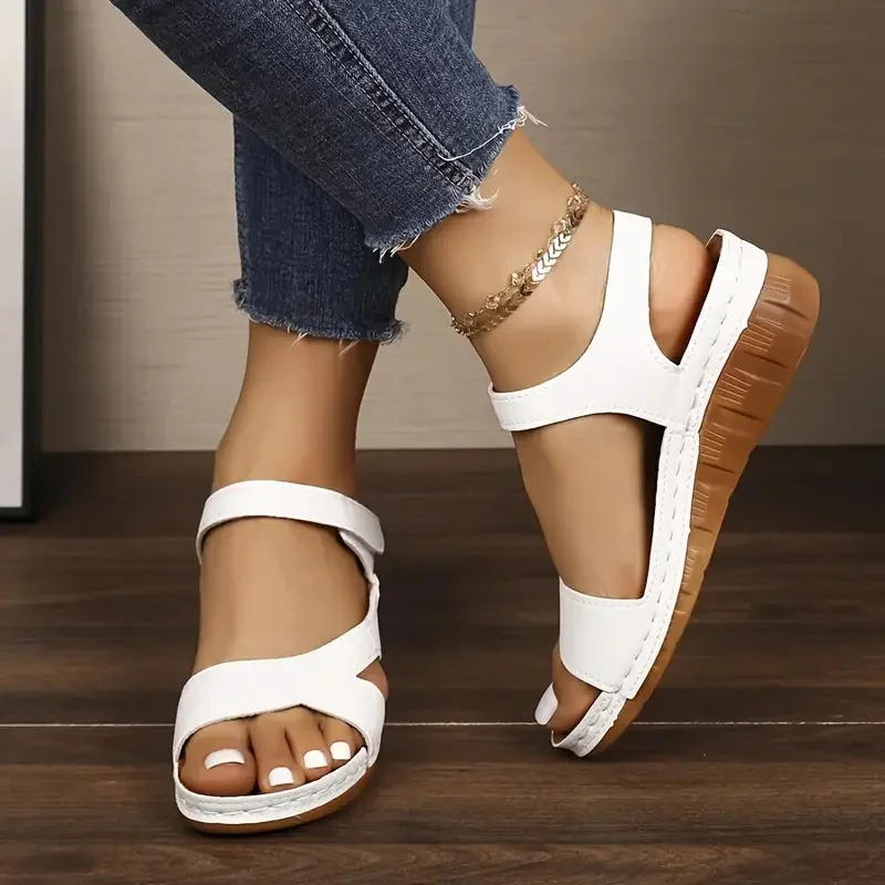 Women Sandals 2025 New Summer Beach Sandals Women Heels Sandalias Casual Wedges Footwear Summer Shoes Soft Heeled Sandals Woman - 3