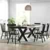 Windsor Dining Chairs Set of 6 Armless Dining Room Chair with Spindle Back,Farmhouse Side Chair,Solid Wood 1