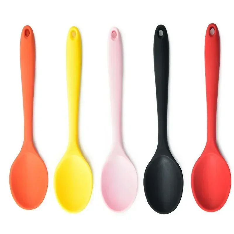 Silicone Spoon for Mixing Soup, Mixing Ladle, Cooking Utensils, Kitchenware Tool for Stirring and Serving