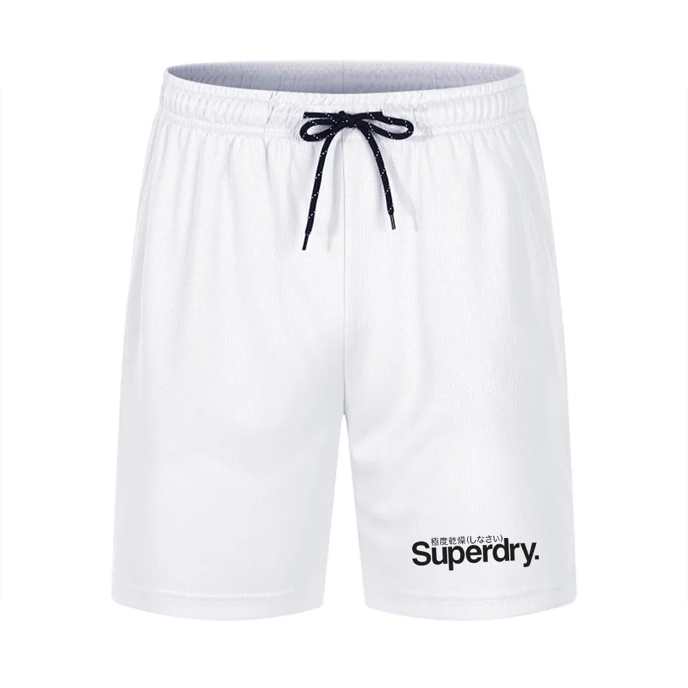Men's mesh printed mesh shorts Beach pants Seaside summer running fitness pants Breathable quick drying men's hip hop clothing 2