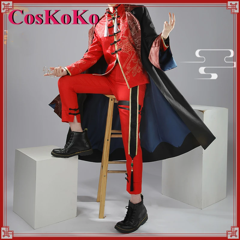 

【Customized】CosKoKo Fuwa Minato Cosplay Anime Vtuber NIJISANJI ROF-MAO Costume Four Gods Theme New Clothes Role Play Clothing
